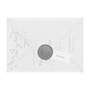 Envelope Bico Horizontal - Save the Date - Fernanda