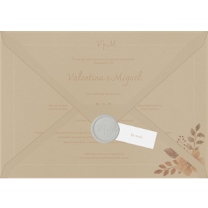 Envelope Bico Horizontal Valentina para produto