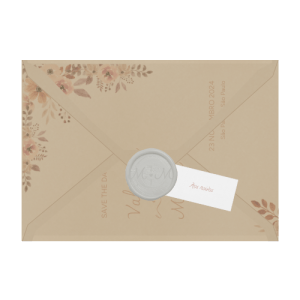 Envelope Bico Horizontal - Save the Date Valentina para Produto
