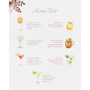 Menu Bar Valentina - 7 Drinks