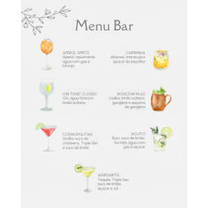 Menu Bar Fernanda - 7 Drinks