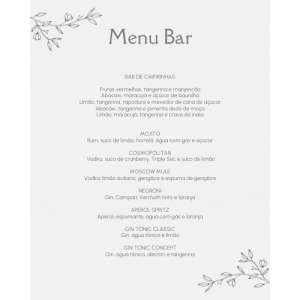 Menu Bar Fernanda - Opção Lista