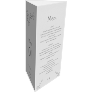 Menu Triangular de Mesa Fernanda