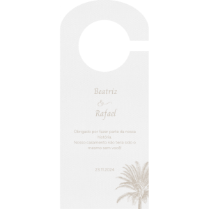Tag do Carro dos Convidados Beatriz