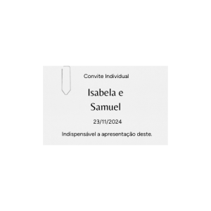 Convite Individual Isabela