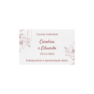 Convite Individual Carol