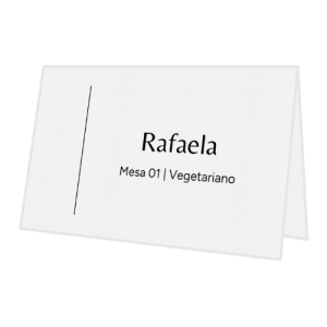 Marcador de Lugar Isabela - Opção 1