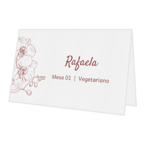 Marcador de Lugar Carol - Opção 1