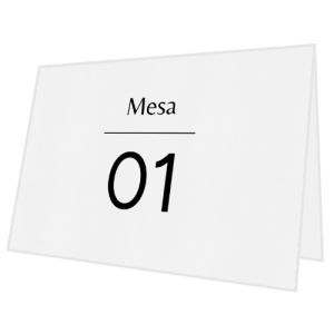 Marcador de Número de Mesa Isabela