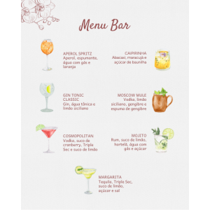 Menu Bar Carol - 7 Drinks