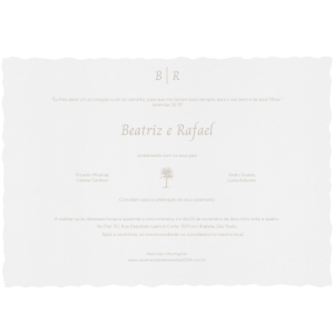 Convite Horizontal Beatriz