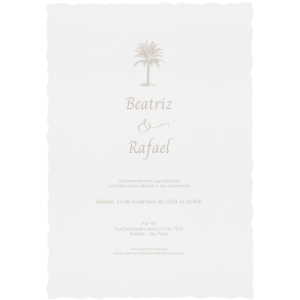 Convite Vertical Beatriz