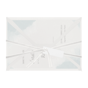 Envelope Bico Horizontal - Save the Date - Natalia