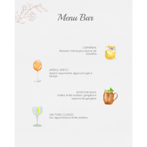 Menu Bar Ana - 4 Drinks