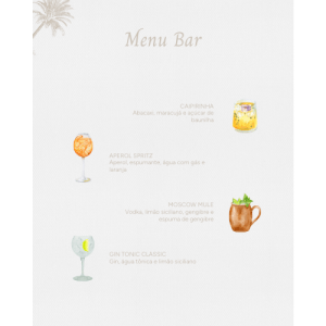 Menu Bar Beatriz - 4 Drinks