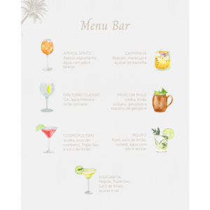 Menu Bar Beatriz - 7 Drinks