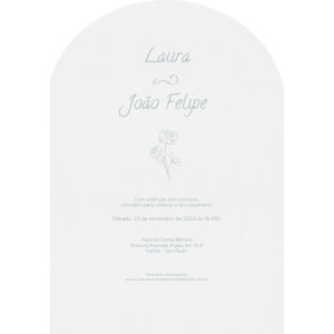 Convite Vertical Laura