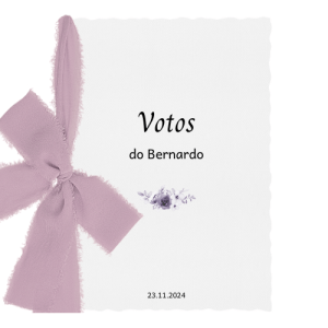 Caderno de Votos "Dele" Maria Clara