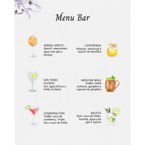 Menu Bar Maria Clara - 6 Drinks